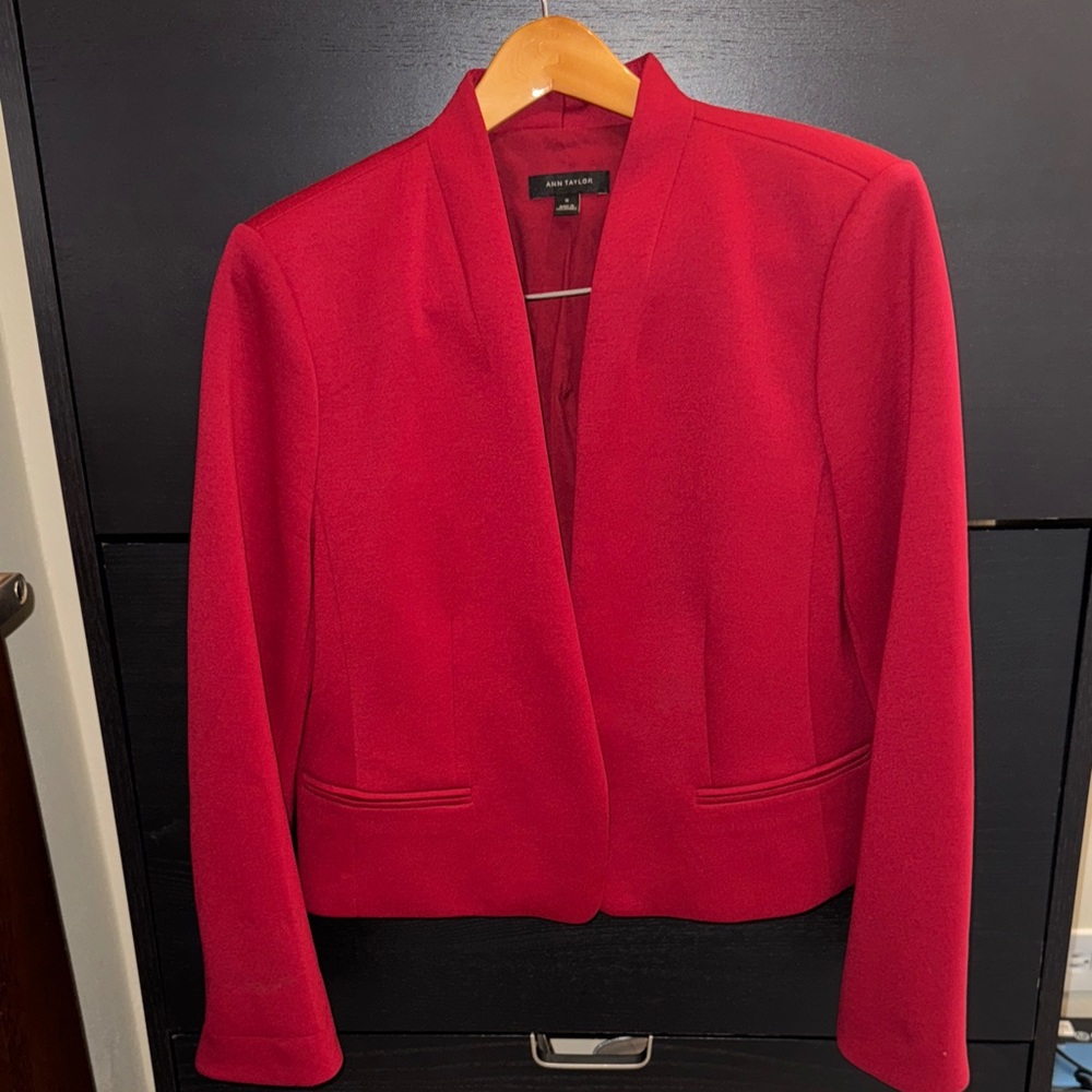 Ann Taylor Vibrant Red Women's Blazer